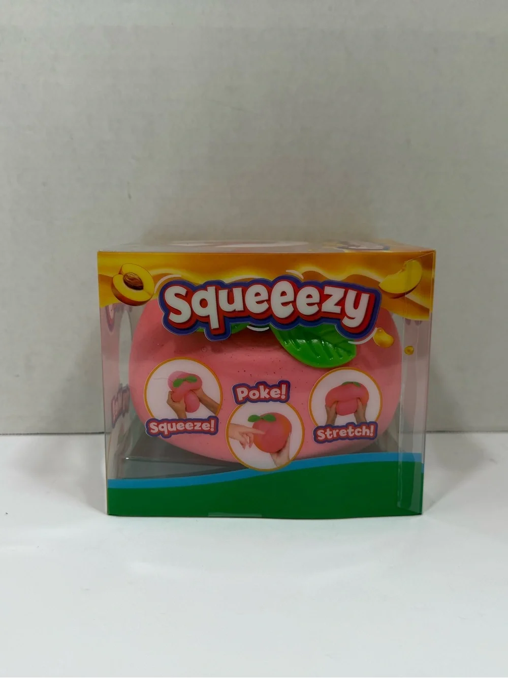 Squeeezy Peach Squishy Toy NIB